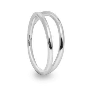 Helix & Conch Annelli 9k solid white gold hinge ring